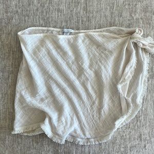Crème beach bathing suit wrap